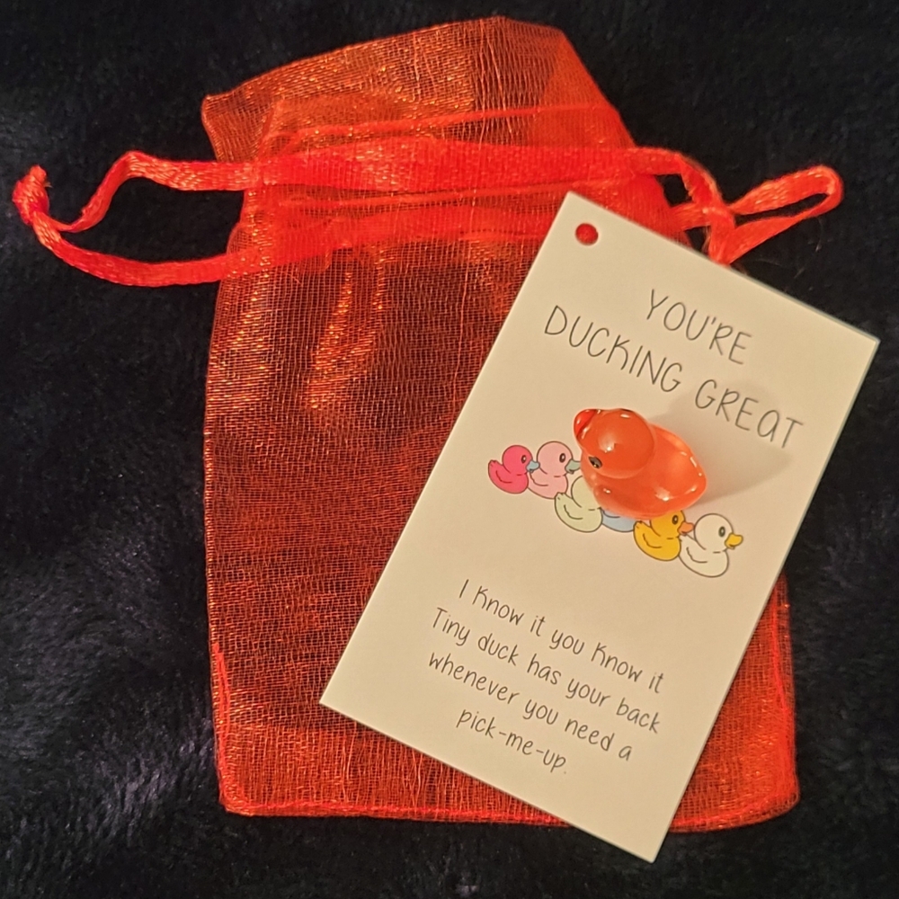 Pocket Hug Red Duck